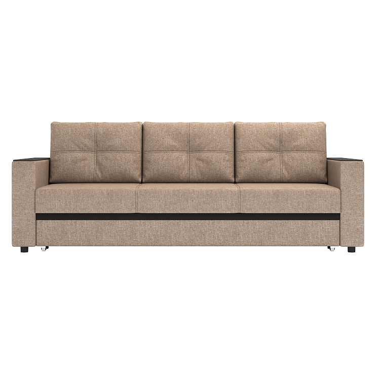 Смарт/ Диван - кровать 3-х мест рогожка Амелия Люкс светло-бежевая